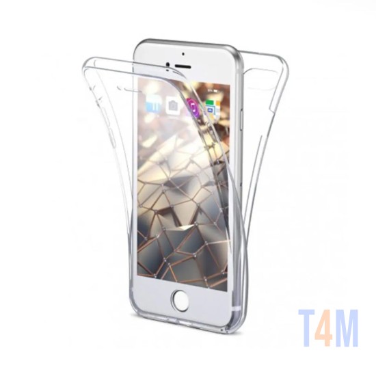 Capa de Silicone 360º para Apple iPhone 6 Transparente